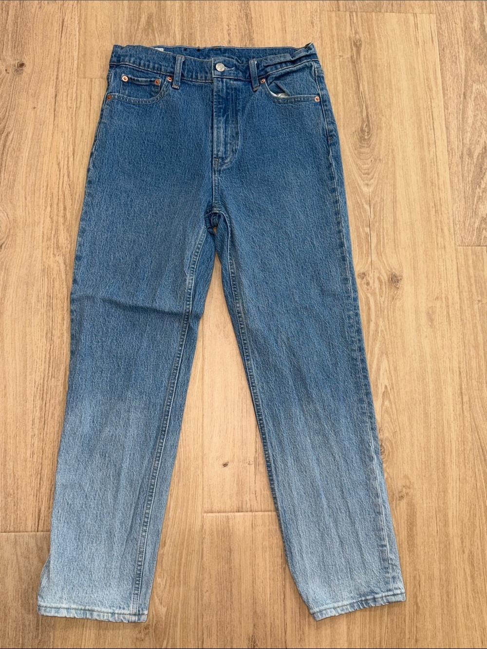Gap cheeky straight high rise ombré jeans size 29/8 regular